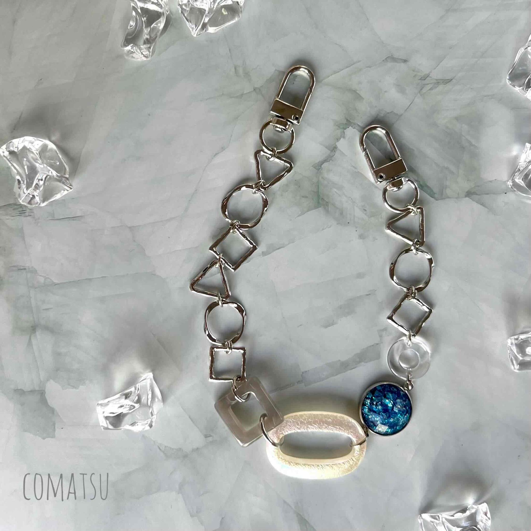 MODEsilver△〇☐ ハンドストラップ 落下防止スマホストラップ お洒落リストストラップ